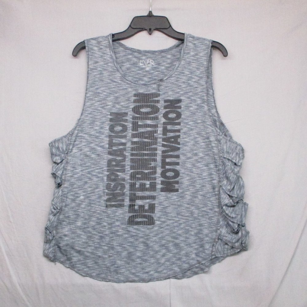 Ever Tank‎ Top Motivational Quote Gray Women Size | XL
